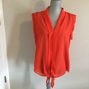 Beautiful Red tie front top